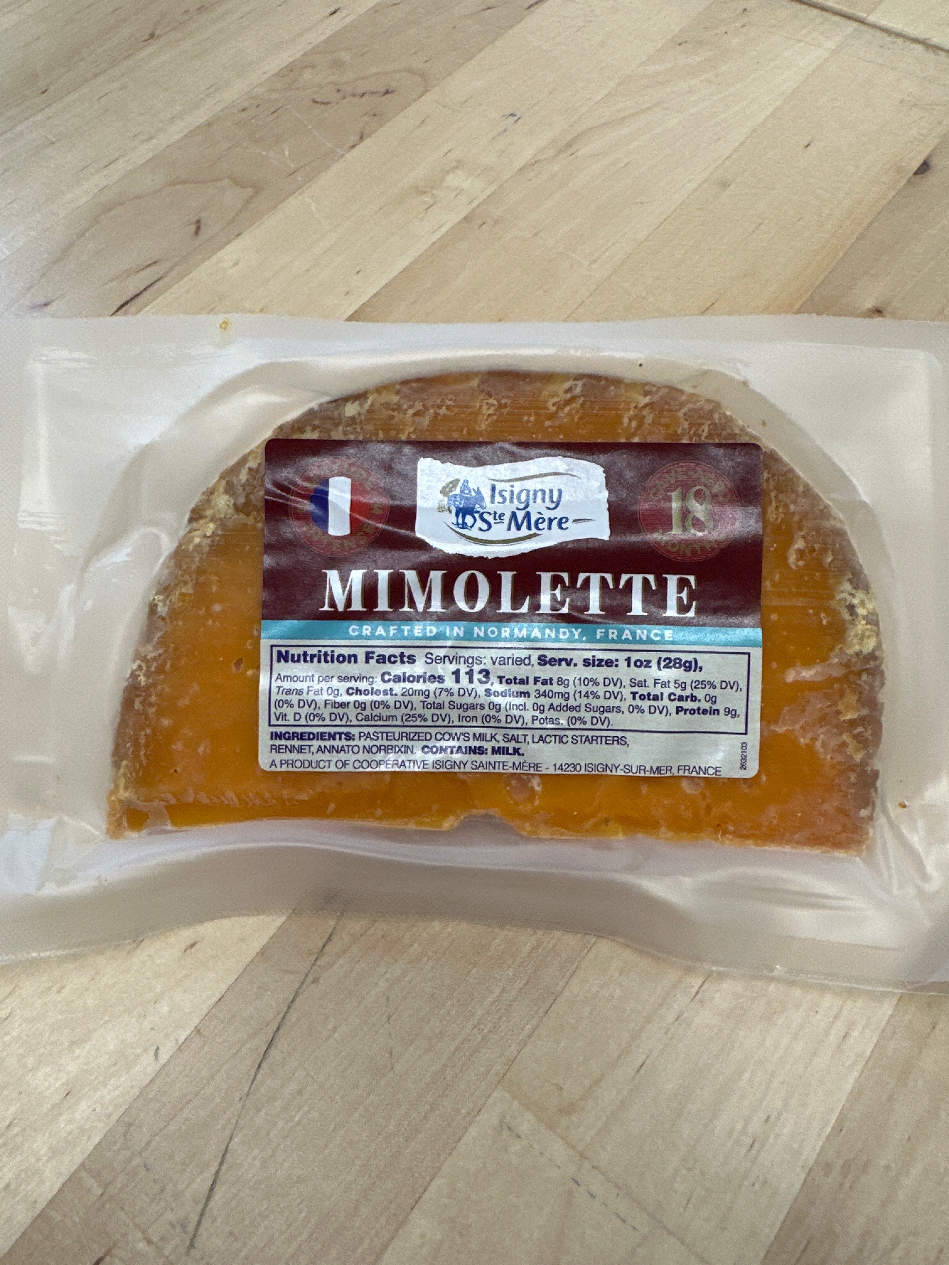 Isigny Ste Mere, Mimolette 6 month