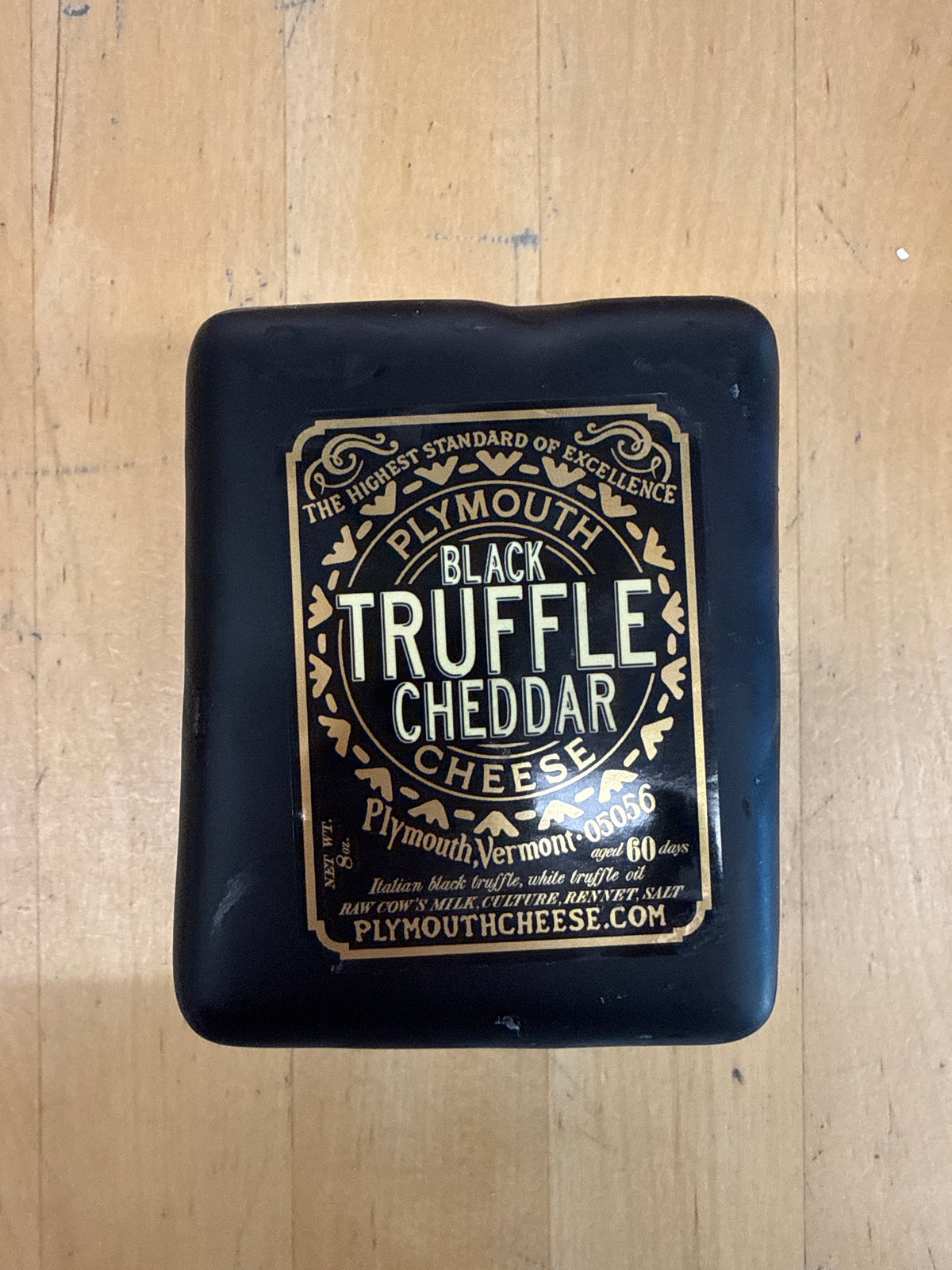 Plymouth, Black Truffle Cheddar 8oz.
