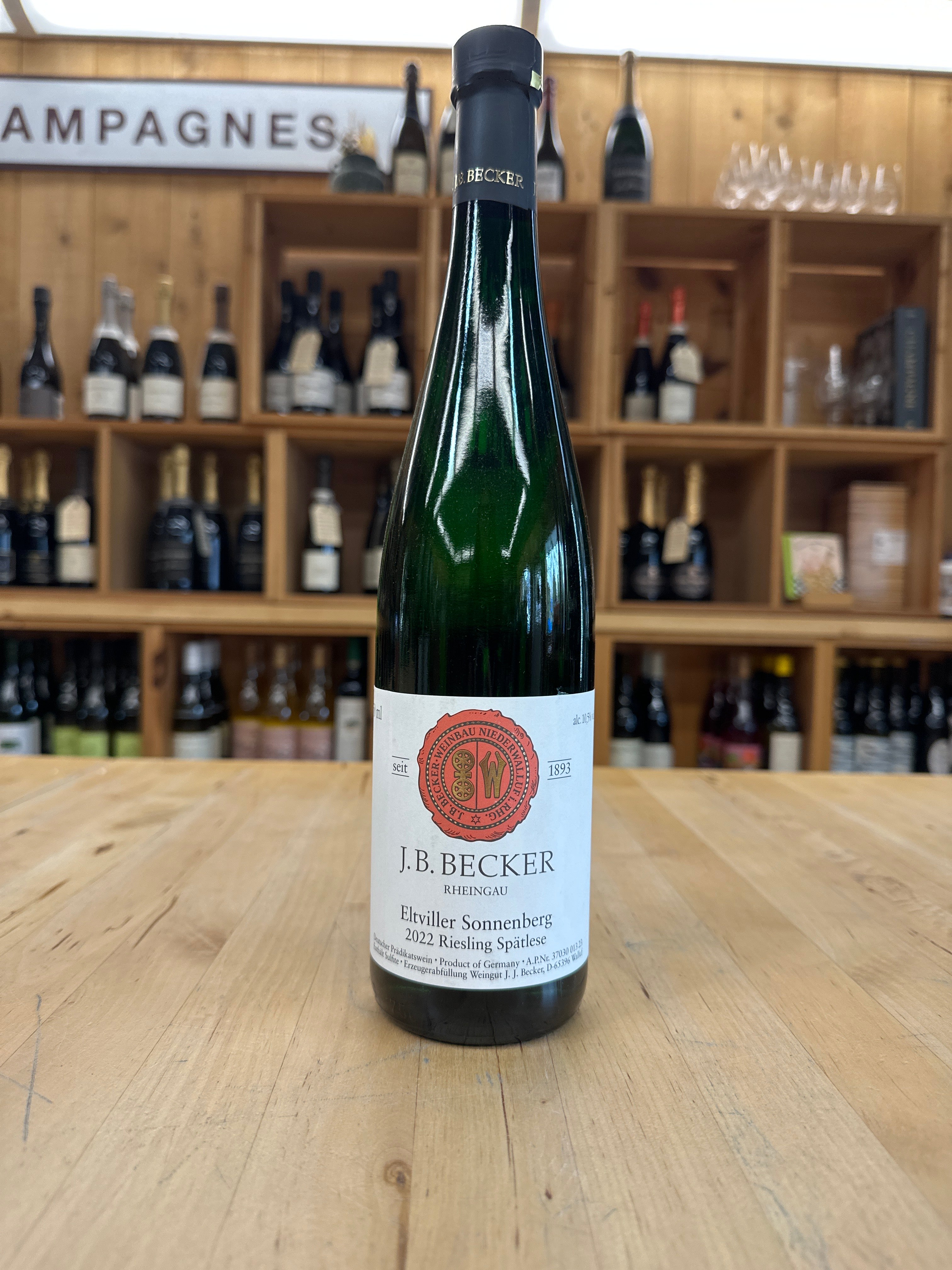 JB Becker Sonnenberg Spatlese Rheingau 2022