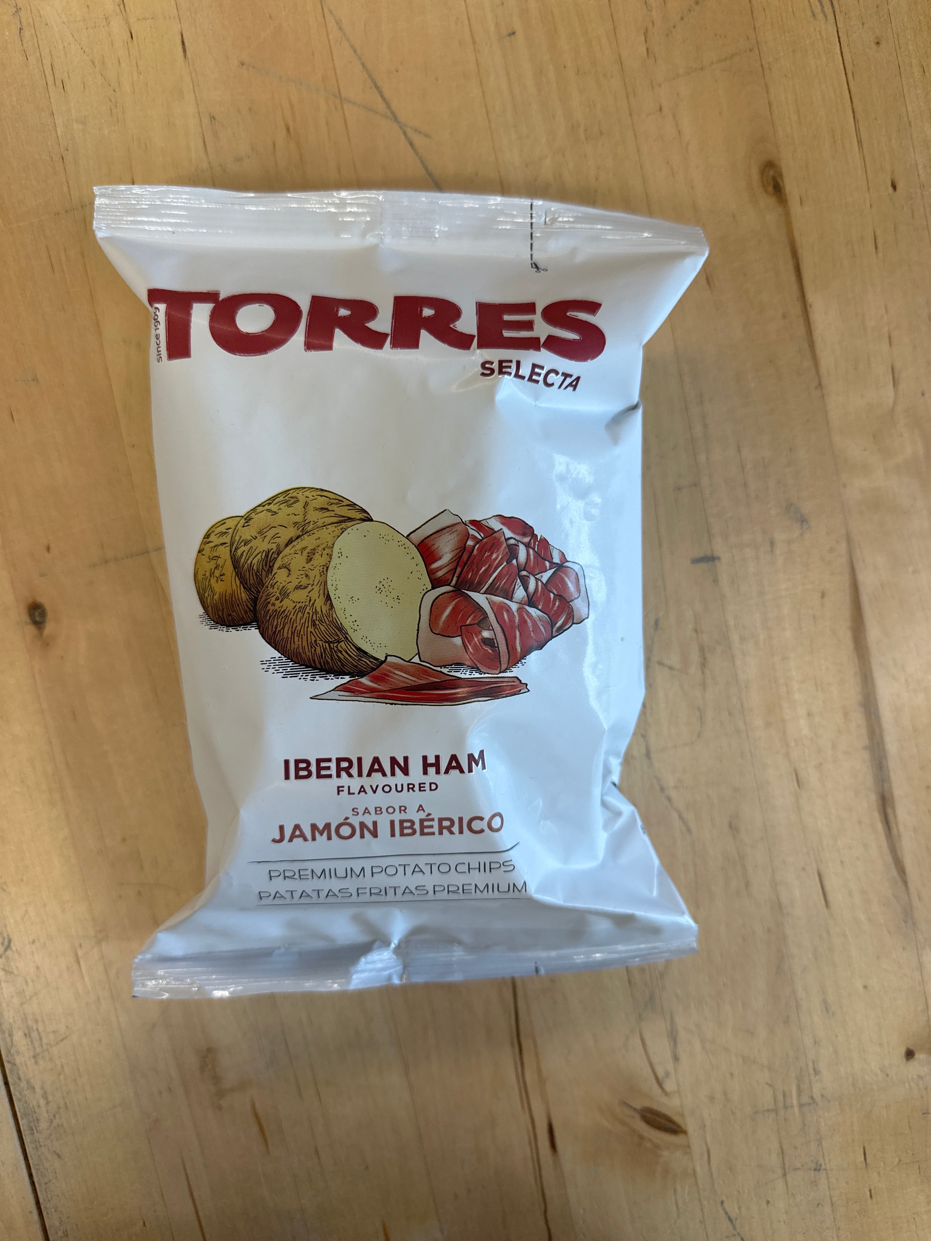 Torres, Iberico Ham potato chips, 150g