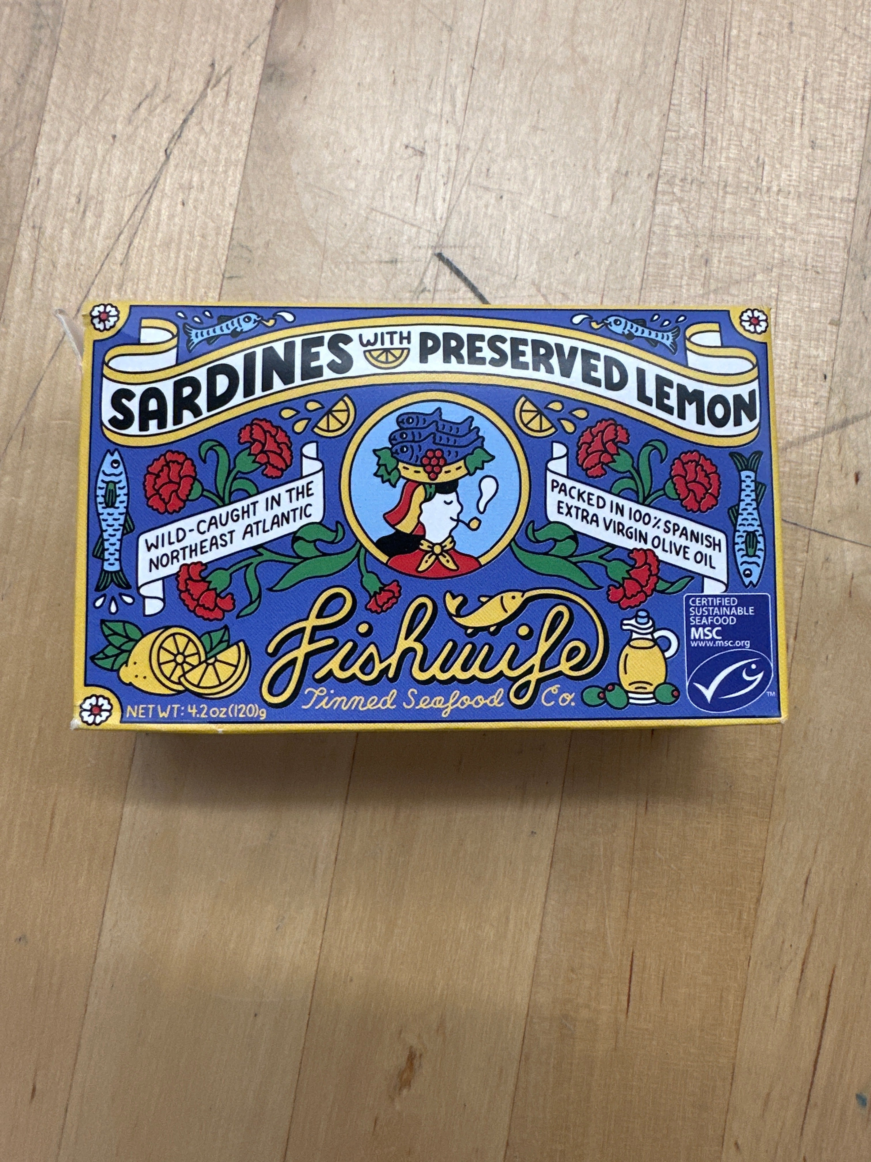 Fishwife, Sardines with Preserved Lemon