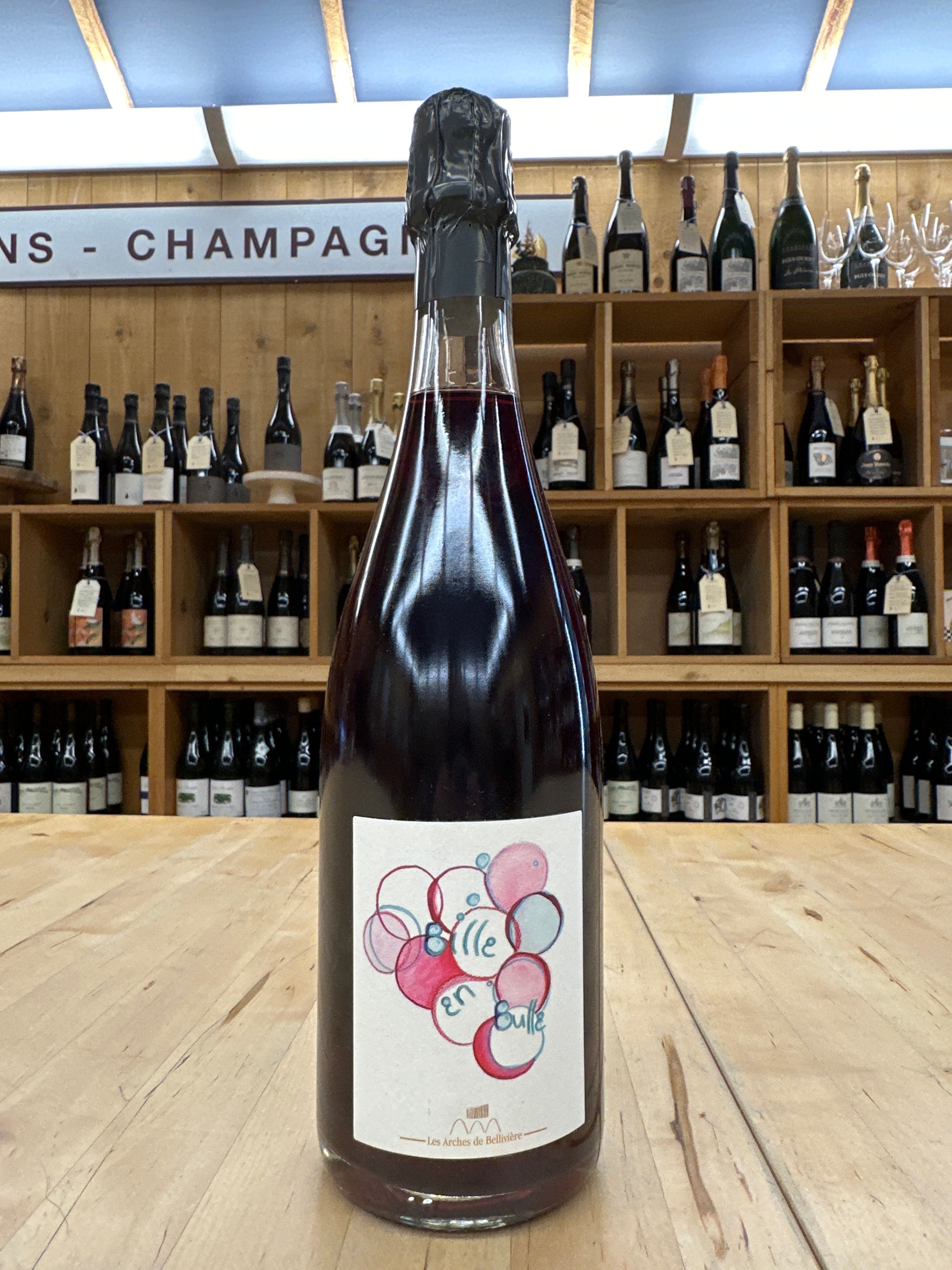 Les Arches de Bellivieres, Bille en Bulles, Pettillant Rouge, Vin de France NV