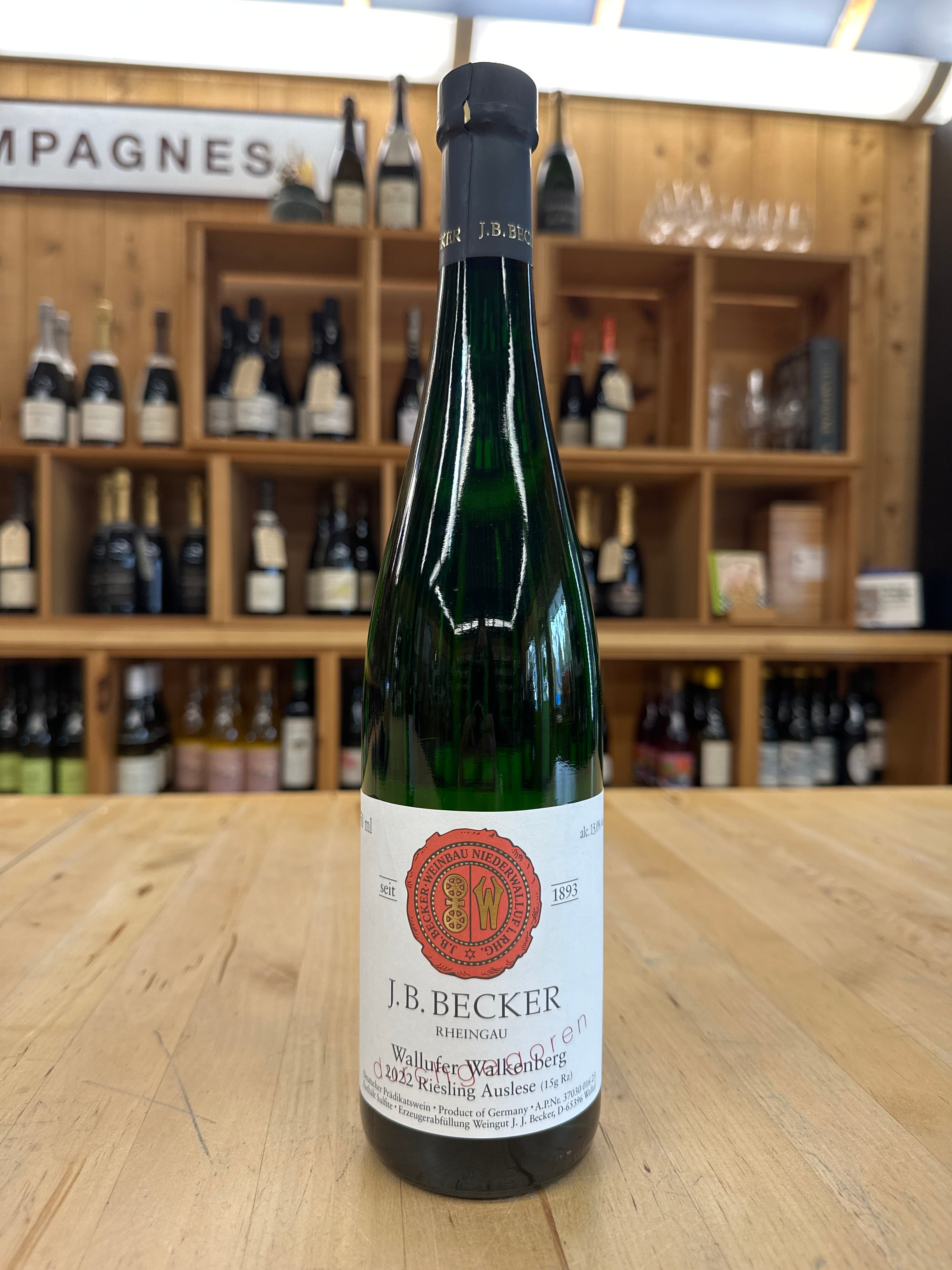 JB Becker Walkenberg Riesling Auslese Durchgegoren 2022