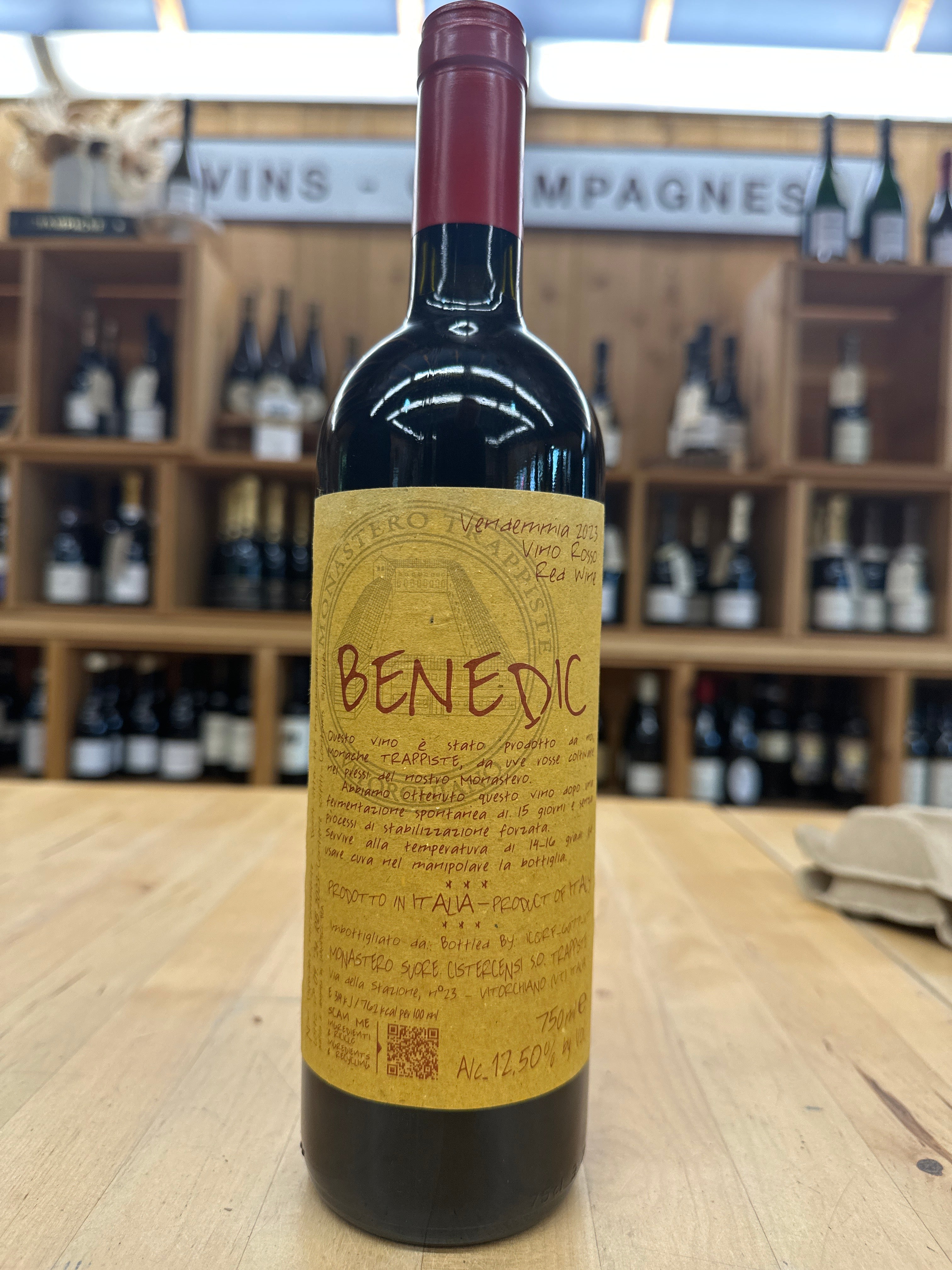 Monastero Suore Cistercensi, Benedic, Vino Rosso 2023