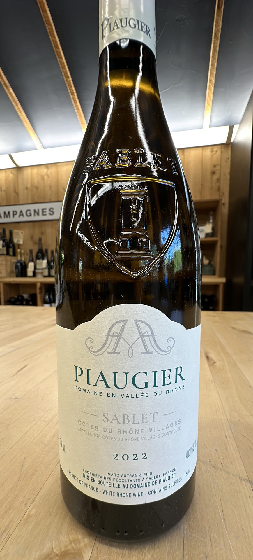Piaugier, Sablet Blanc, Cotes du Rhone Villages