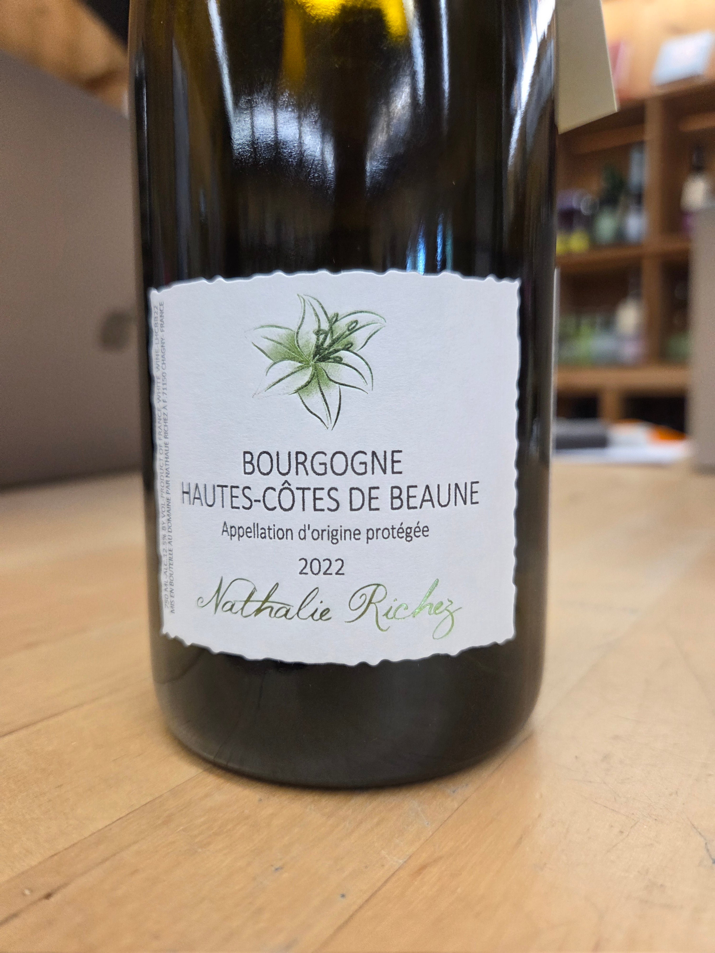 Nathalie Richez, Bourgogne Haut Cotes de Beaune Blanc 2022
