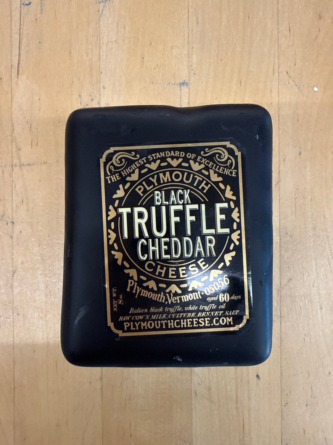 Plymouth, Black Truffle Cheddar 8oz.