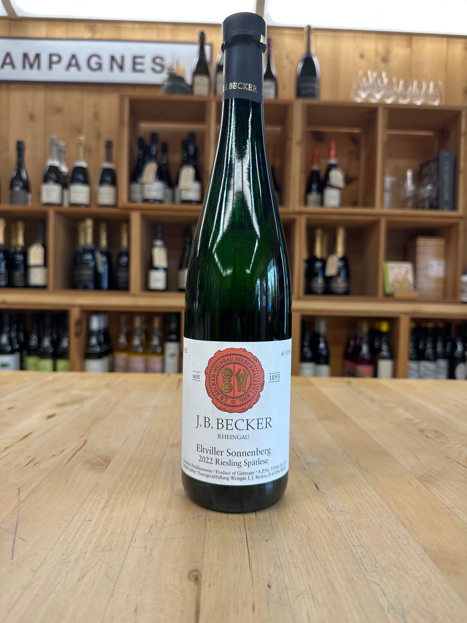 JB Becker Sonnenberg Spatlese Rheingau 2022