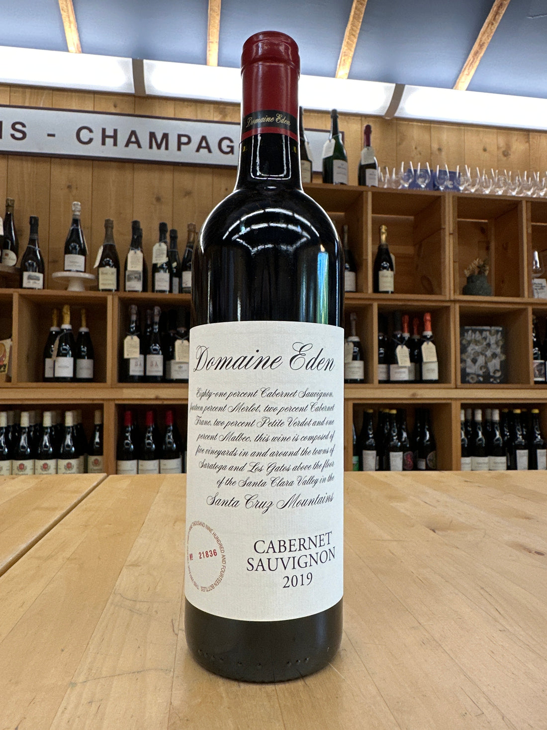 Domaine Eden Cabernet Sauvignon, Santa Cru Mountains 2019
