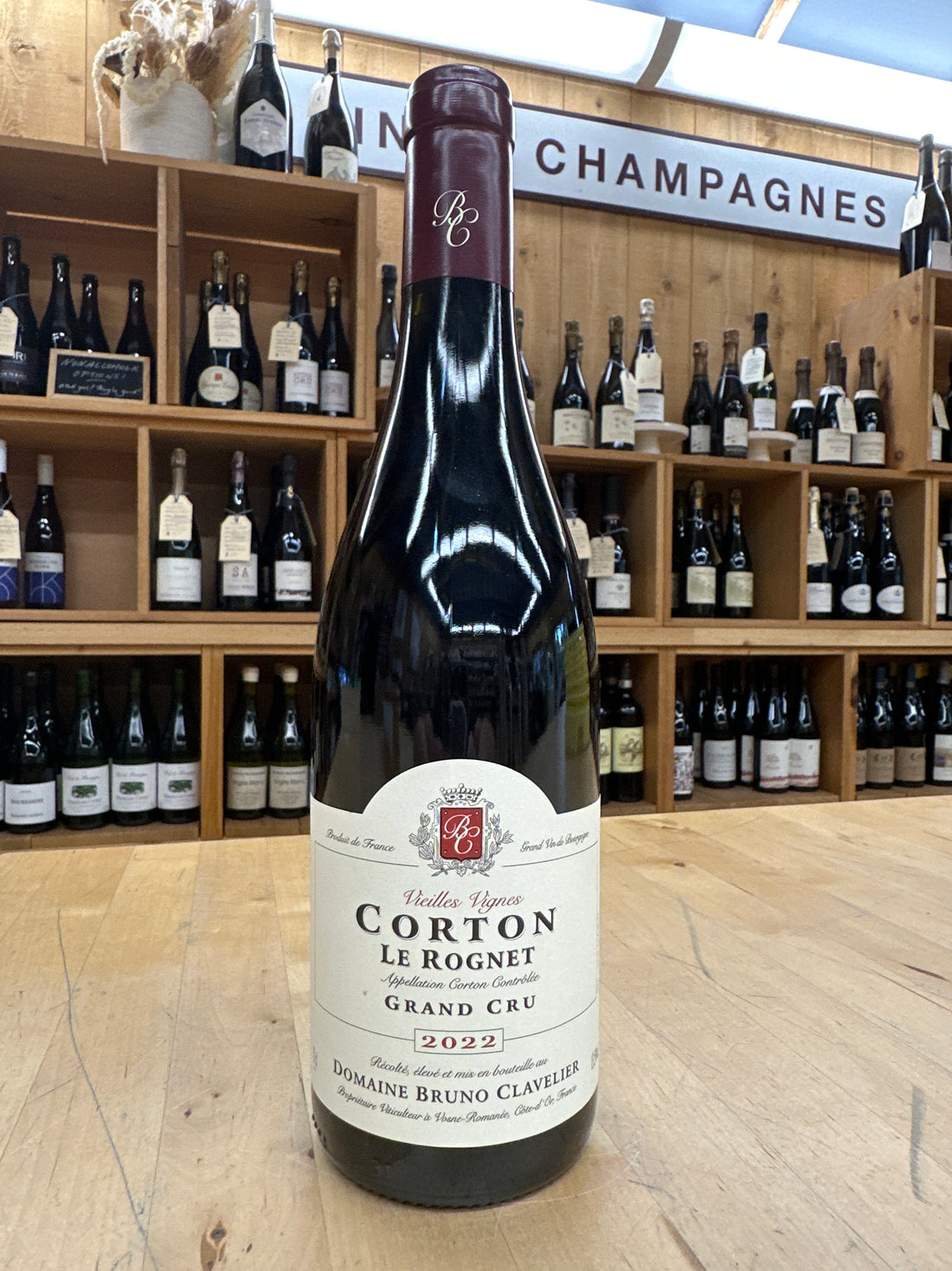 Domaine Bruno Clavelier, Corton Le Rognet Grand Cru Vieilles Vignes 2022