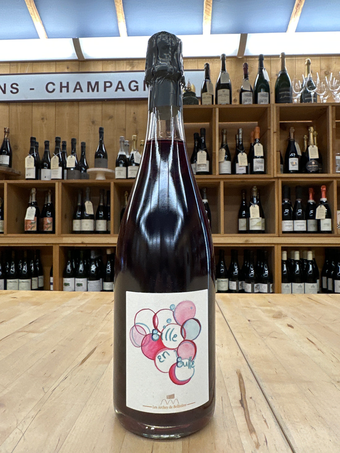Les Arches de Bellivieres, Bille en Bulles, Pettillant Rouge, Vin de France NV