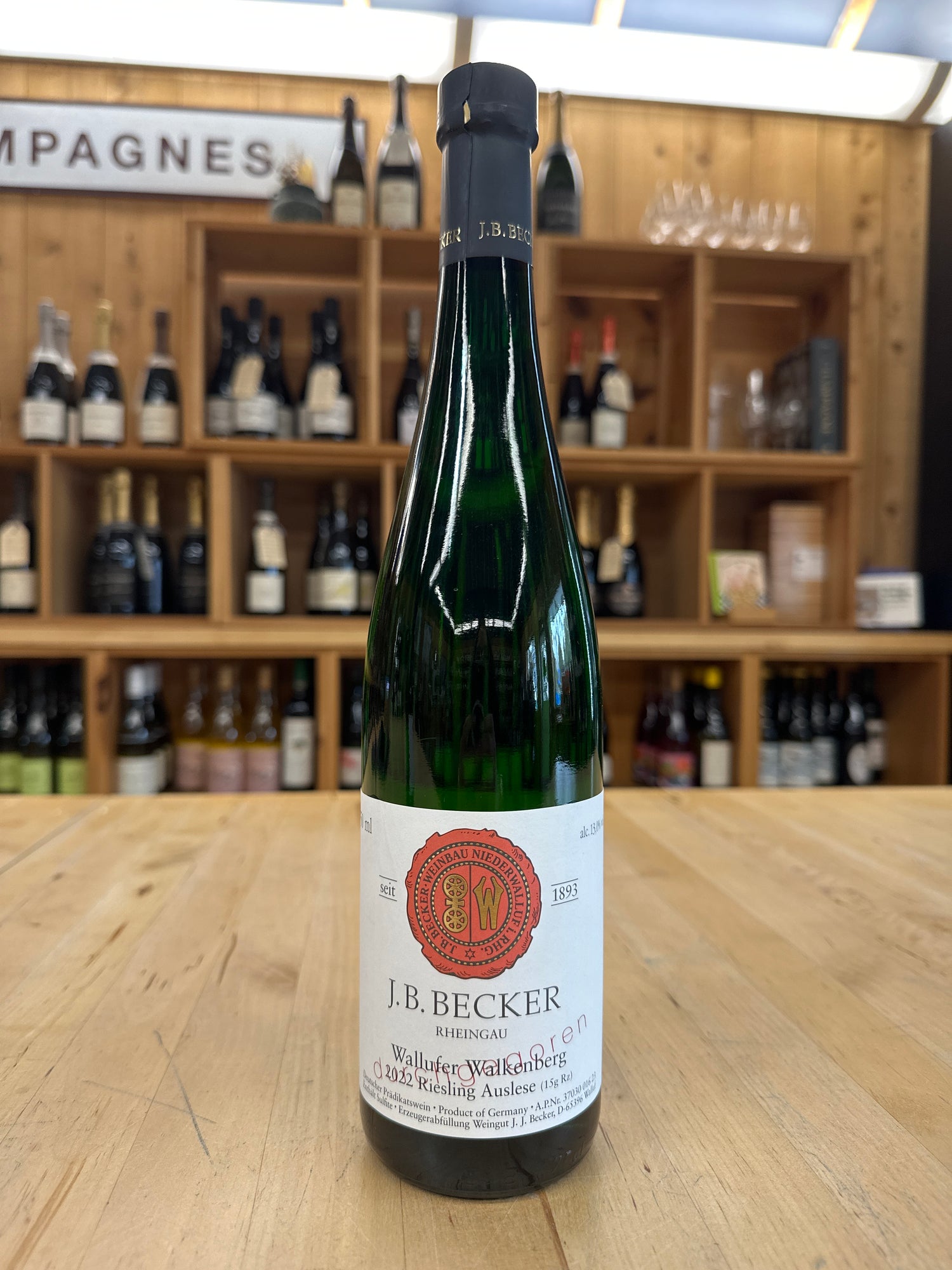 JB Becker Walkenberg Riesling Auslese Durchgegoren 2022
