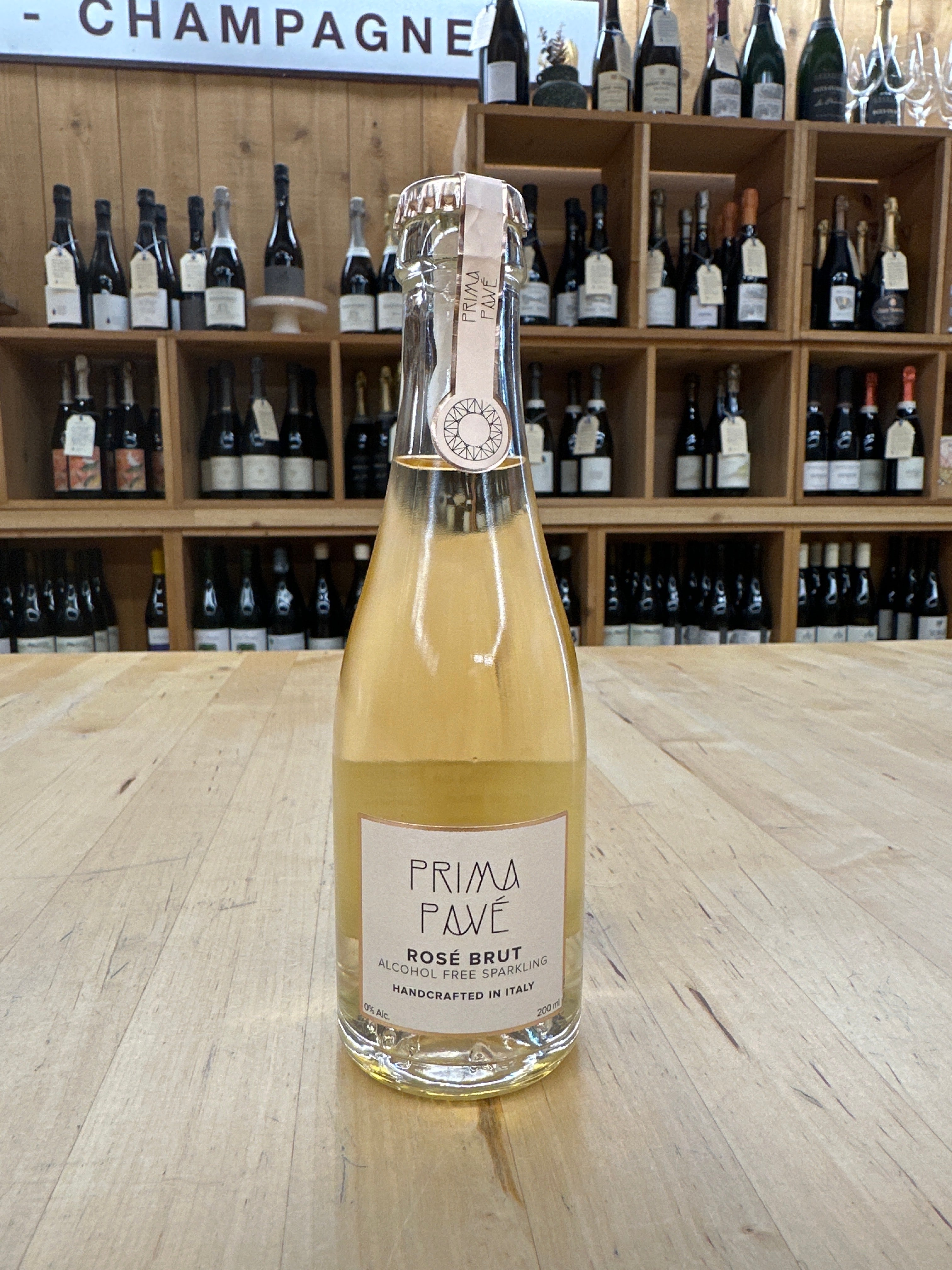 Prima Pave, Brut Alcohol Free Sparkling Rose, Italy