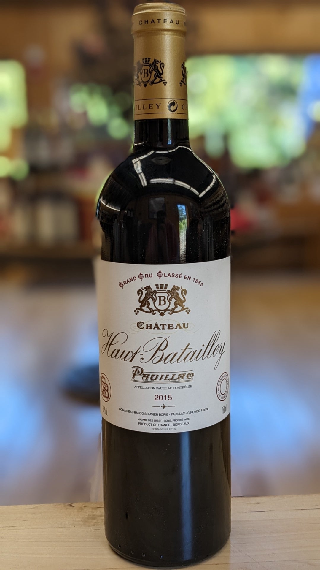 Haut Batailley, Pauillac, Bordeaux, 2015