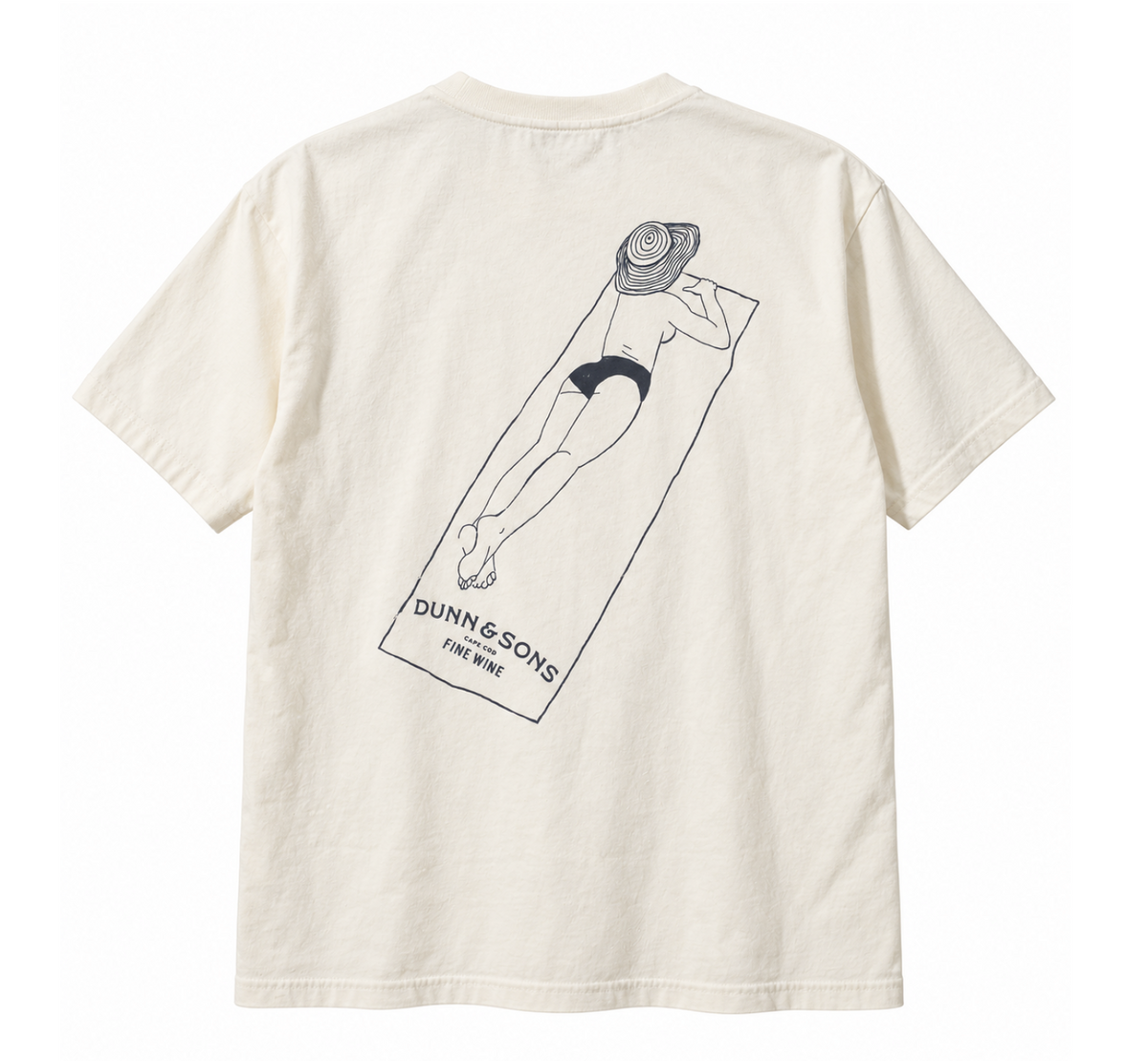 Dunn and Sons Beach Graphic T-Shirt, Sand, Small
