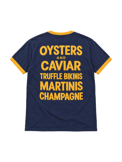 Baleine Contrast Oyster And Caviar T-Shirt