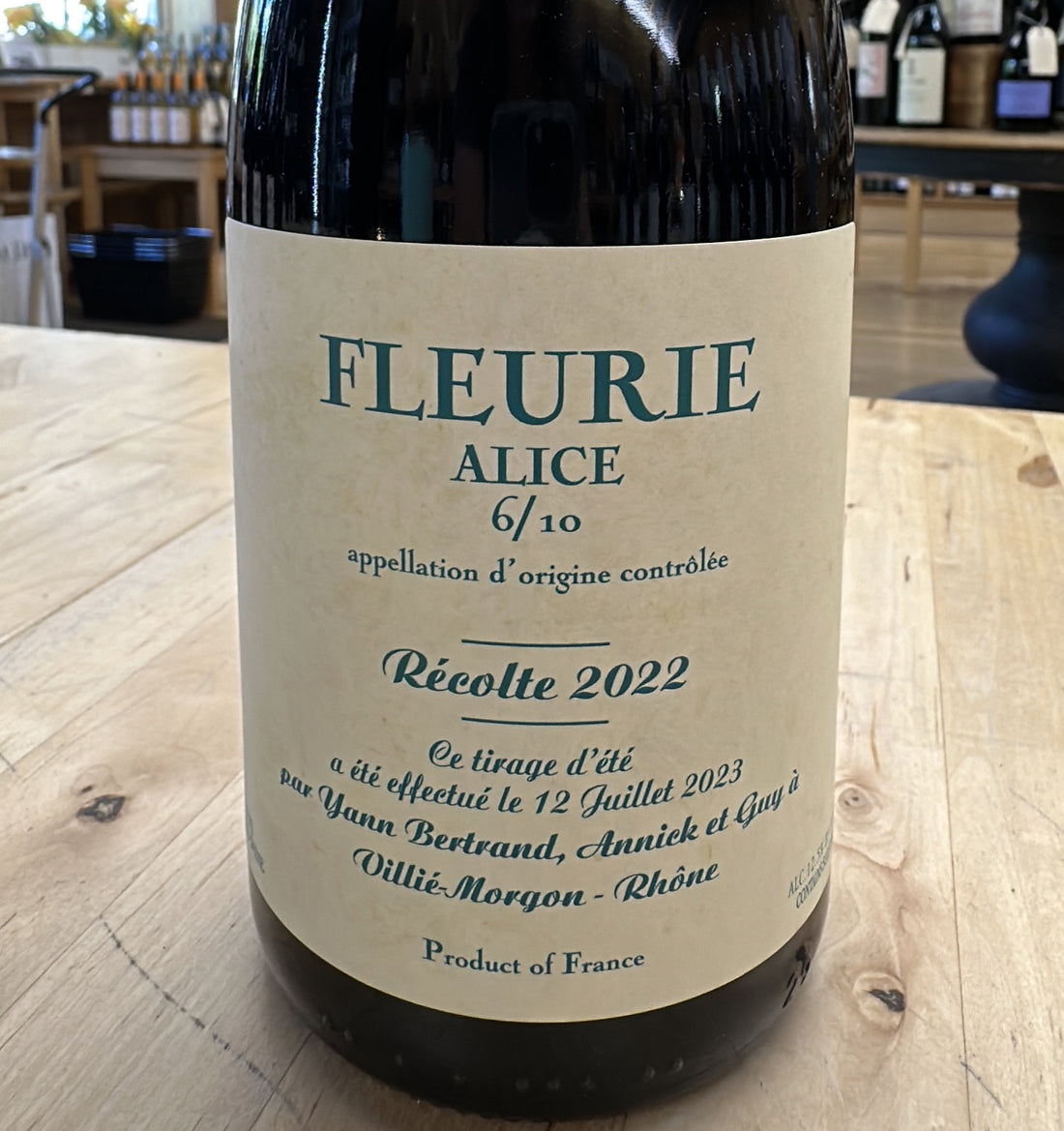 Yann Bertrand, Alice, Fleurie 2022
