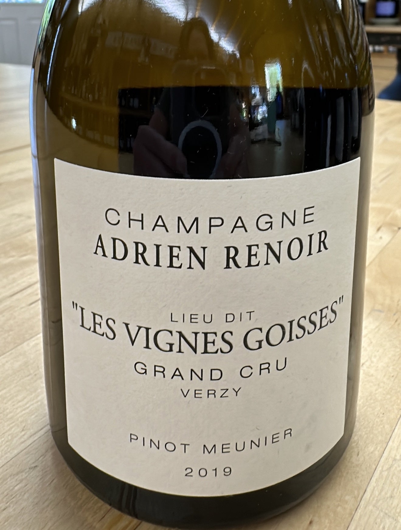 Adrien Renoir, Les Vignes Goisses, Verzy Grand Cru, Champagne 2019