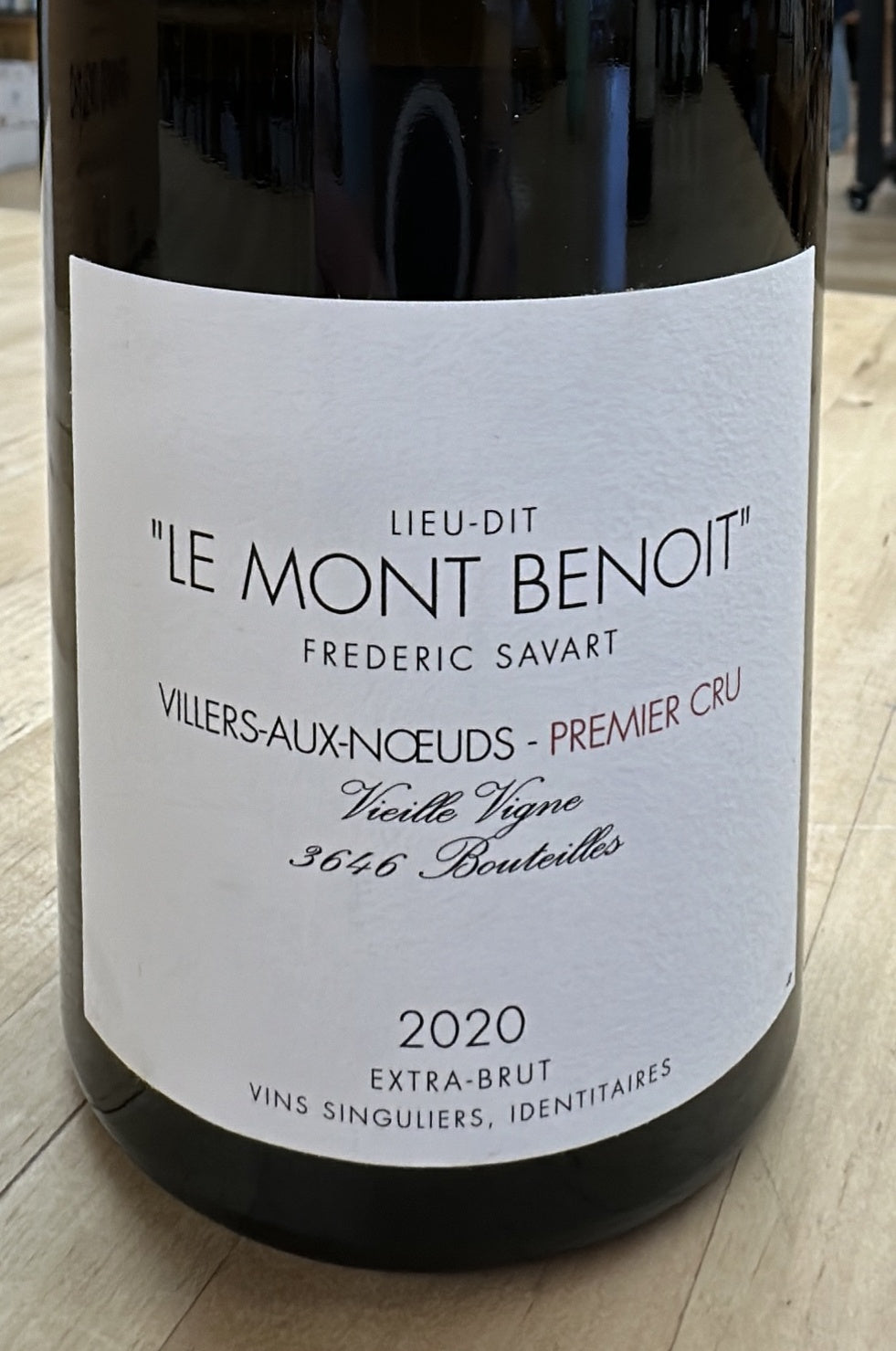 Savart, Mont Benoit 1er Cru 2020