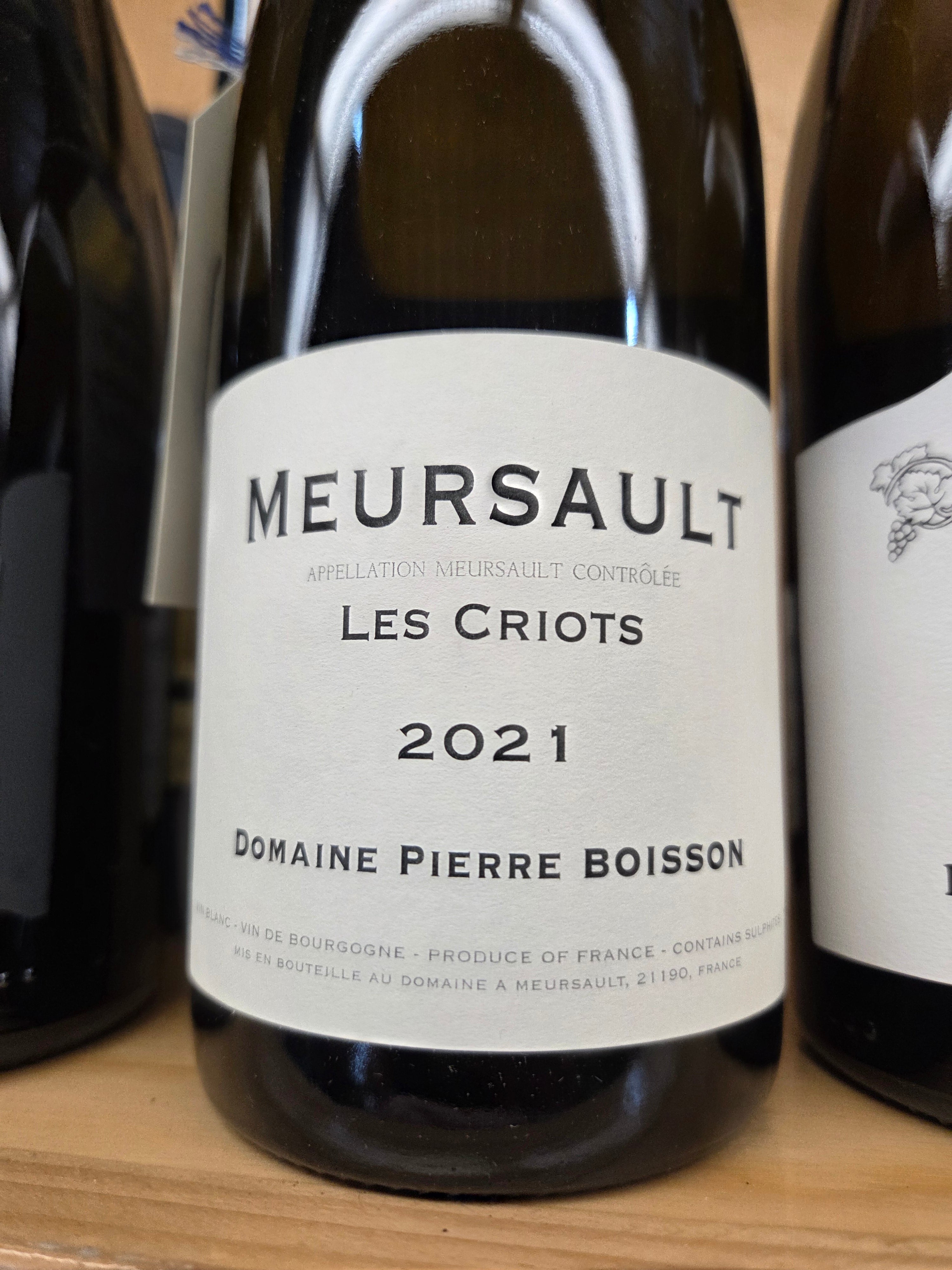 Pierre Boisson, Meursault &quot;Les Criots&quot; 2021