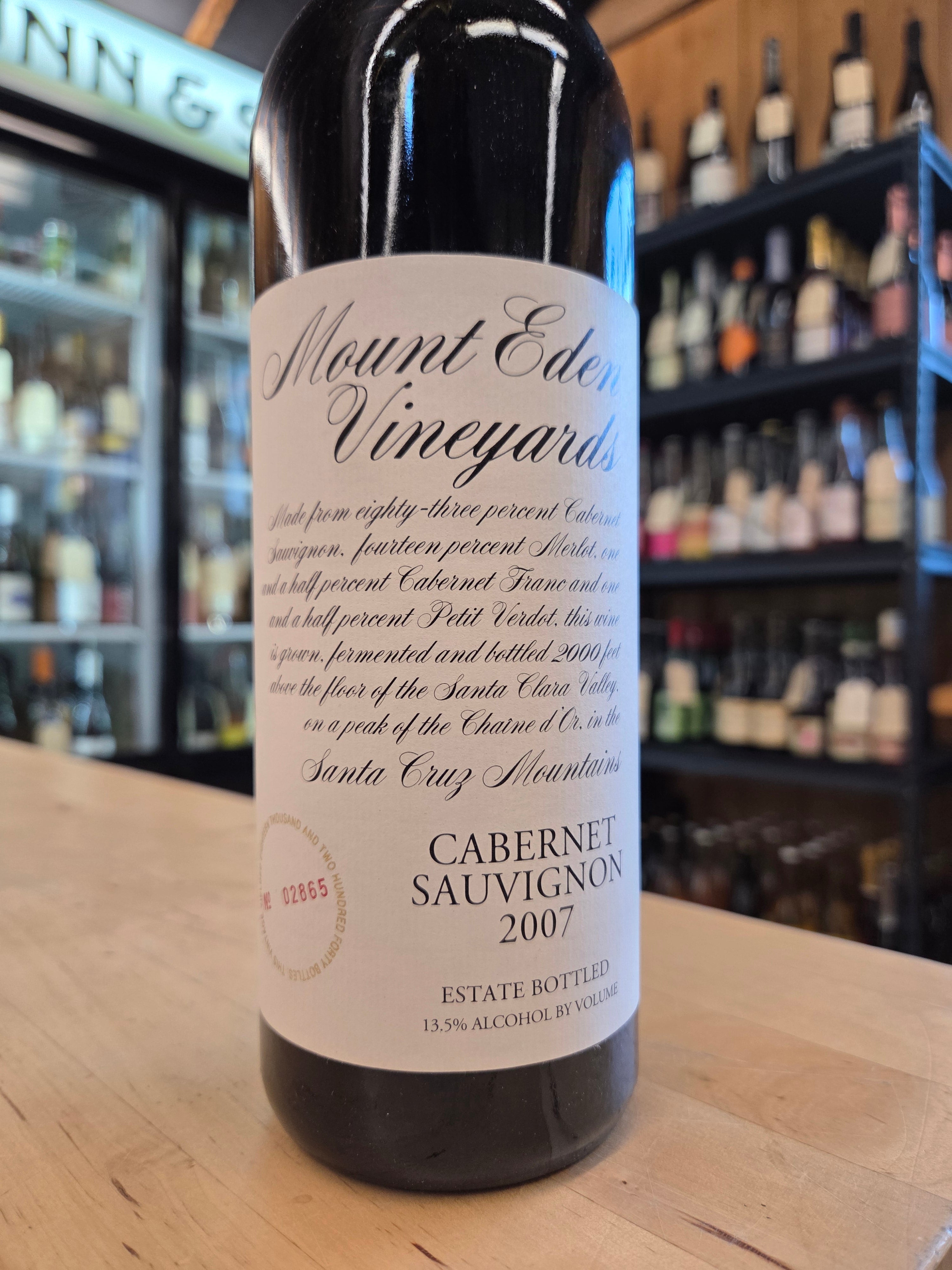 Mount Eden, Cabernet Sauvignon, Santa Cruz Mountains 2007